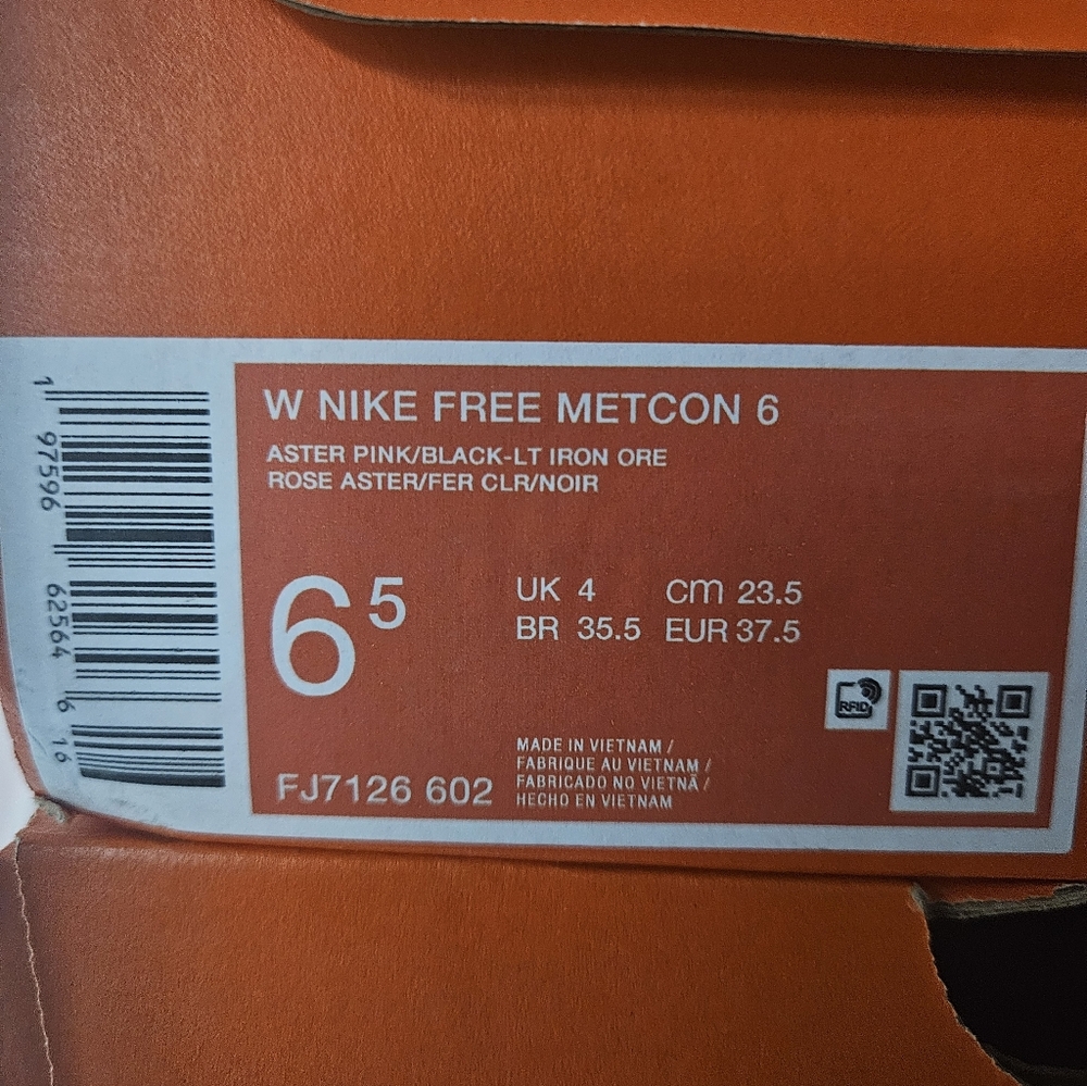 Nike Wmn Free Metcon 6 Aster Pink - Picture 12 of 12